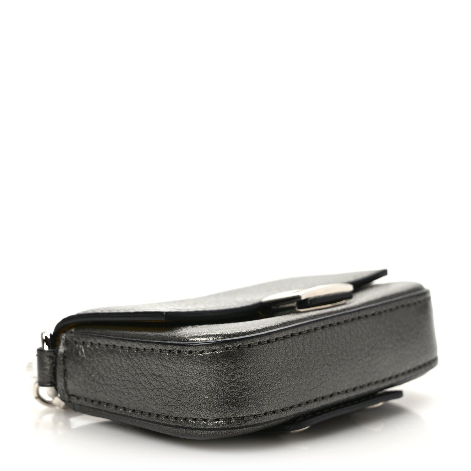 Fendi Cuoio Romano Lux Nano Baguette Charm Graphite 4 of 6