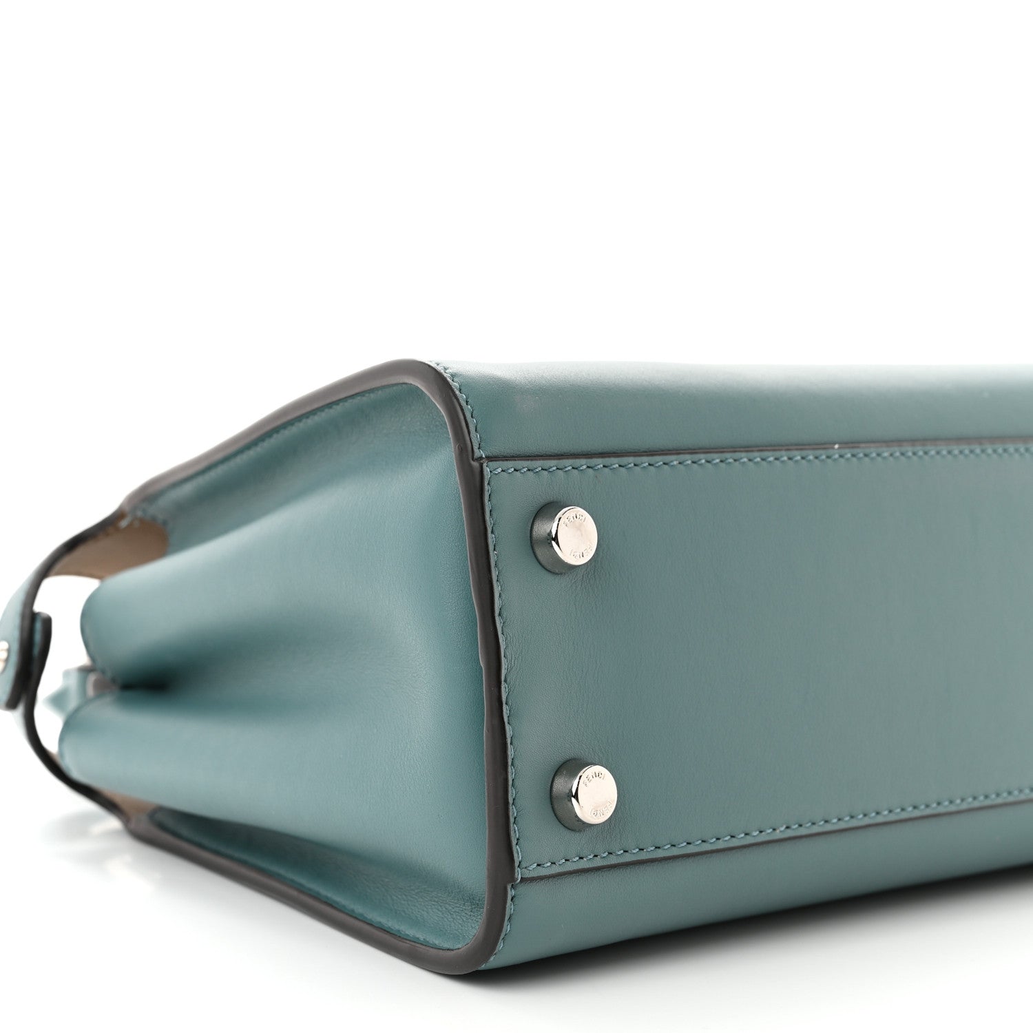 Fendi Vitello Tahiti Burro Bi-Color Medium Peekaboo Iconic Essentially Satchel Pound Sand Nuvola 10 of 11