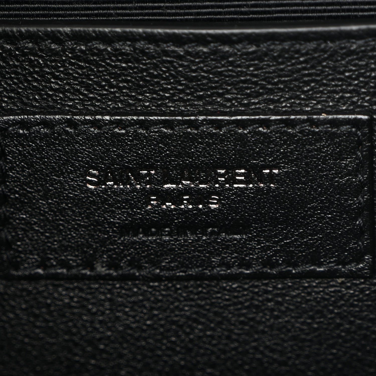 Saint Laurent Grain De Poudre Textured Mixed Matelasse Triquilt Medium Monogram Monochrome Satchel Black 7 of 10