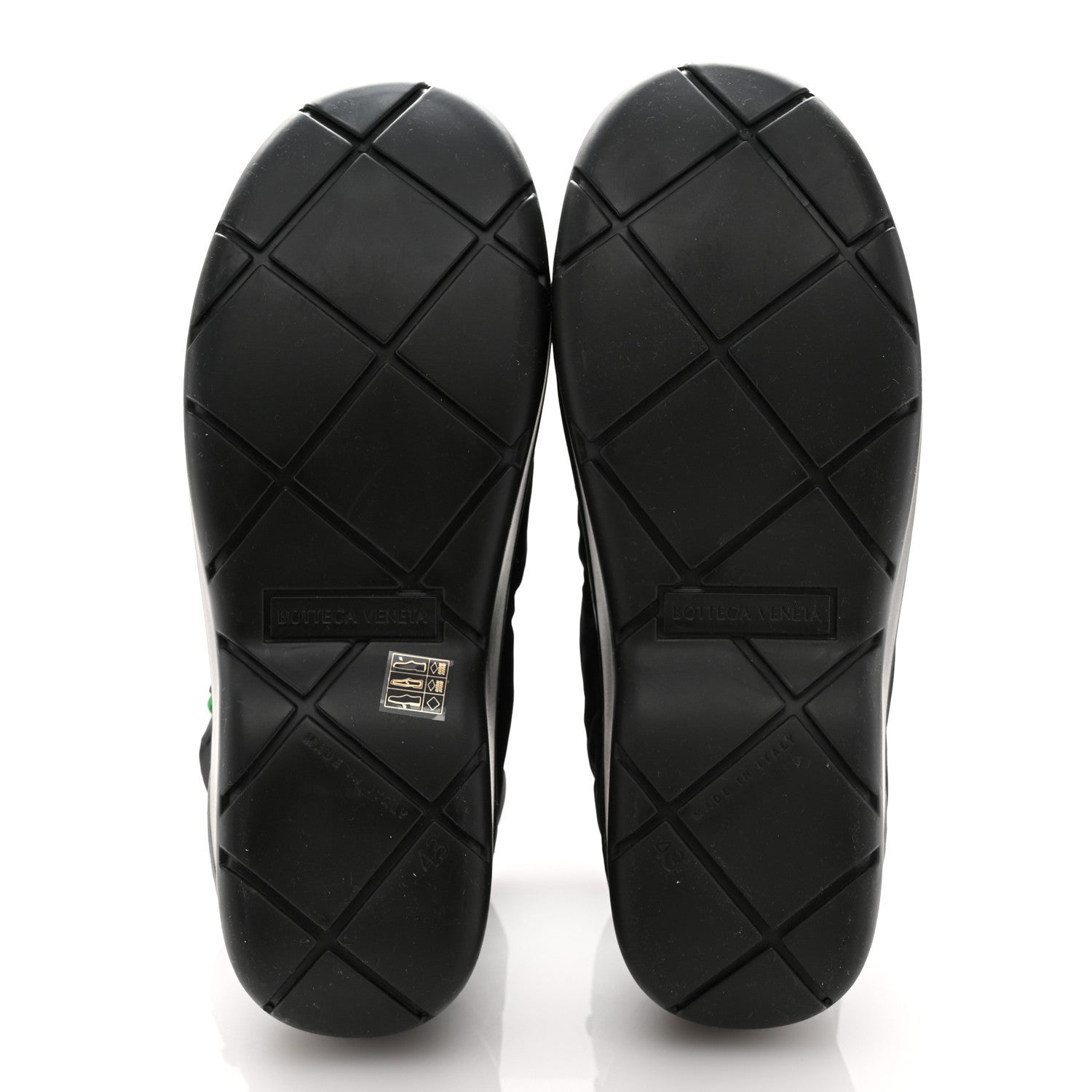 Bottega Veneta Technical Fabric Rubber Puddle Bomber Boots 43 Black Grass 6 of 11