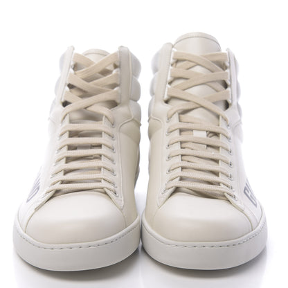 Gucci Calfskin Gucci Band Mens Ace High Top Sneakers 12 Mystic White 2 of 11
