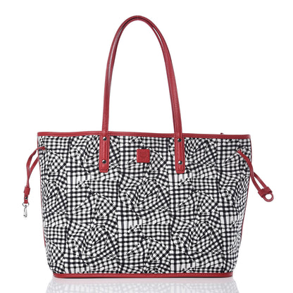 MCM Visetos Medium Reversible Shopper Tote Ruby Red 4 of 16