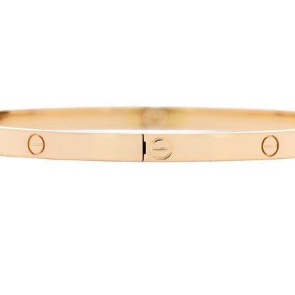 Cartier 18K Yellow Gold Small LOVE Bracelet 19 5 of 8