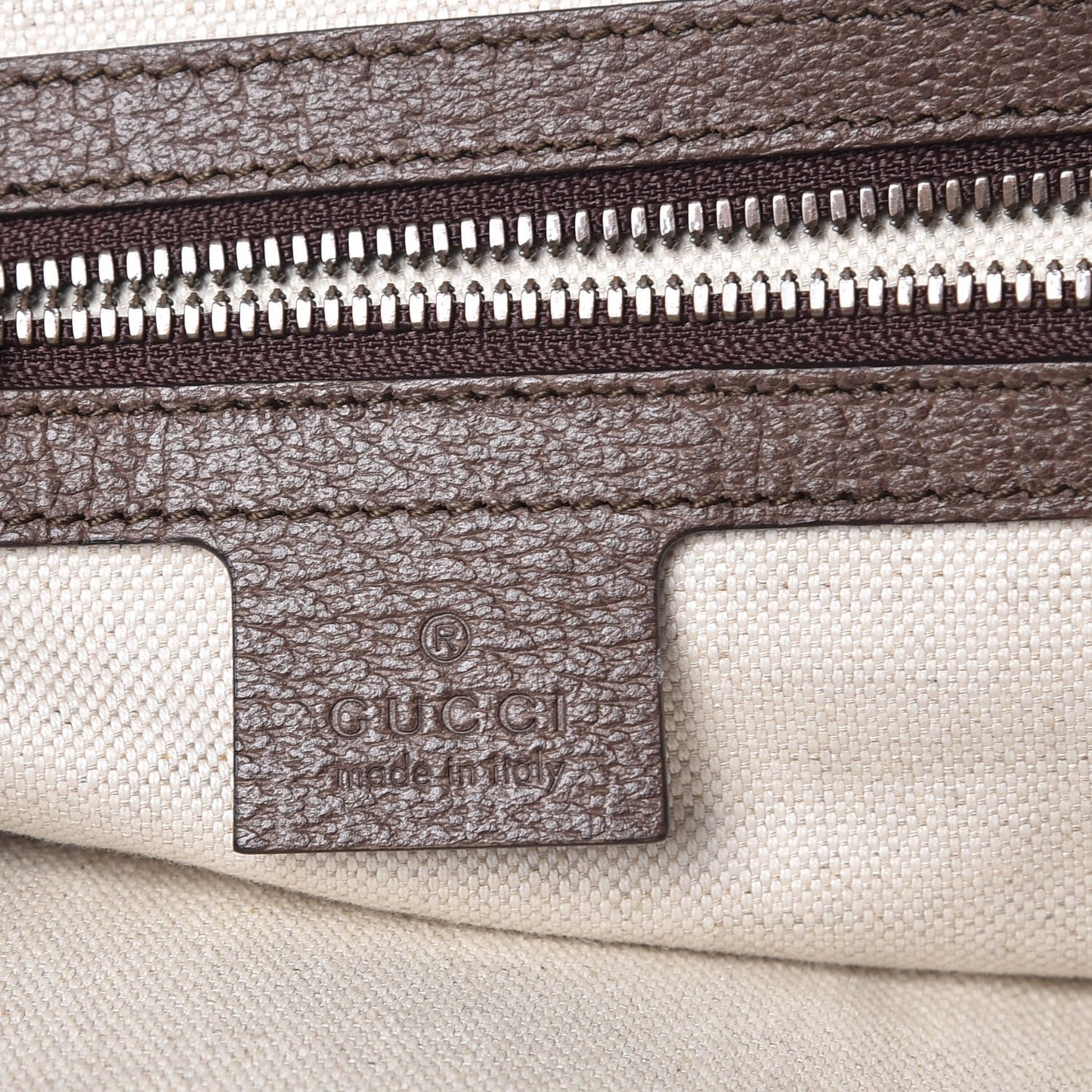 GG Supreme Monogram Web Ophidia Half Moon Hobo Brown