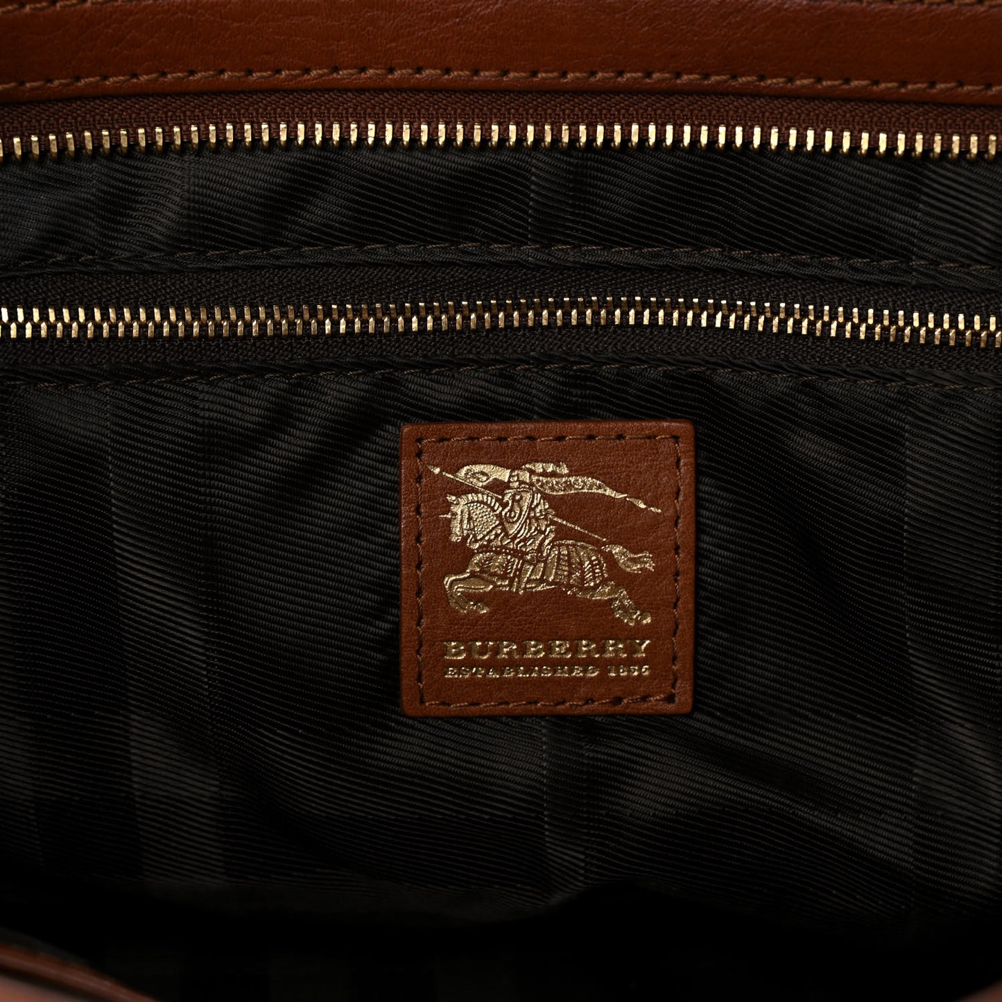 Canvas Quilted Nova Check Tote Brown