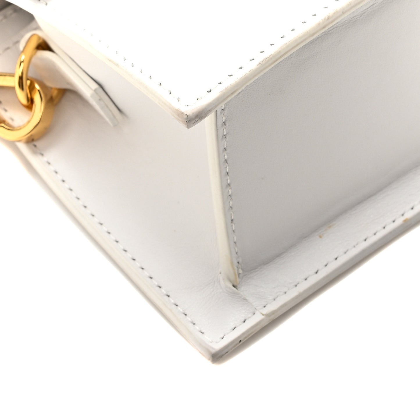 Smooth Calfskin Le Chiquito Moyen White