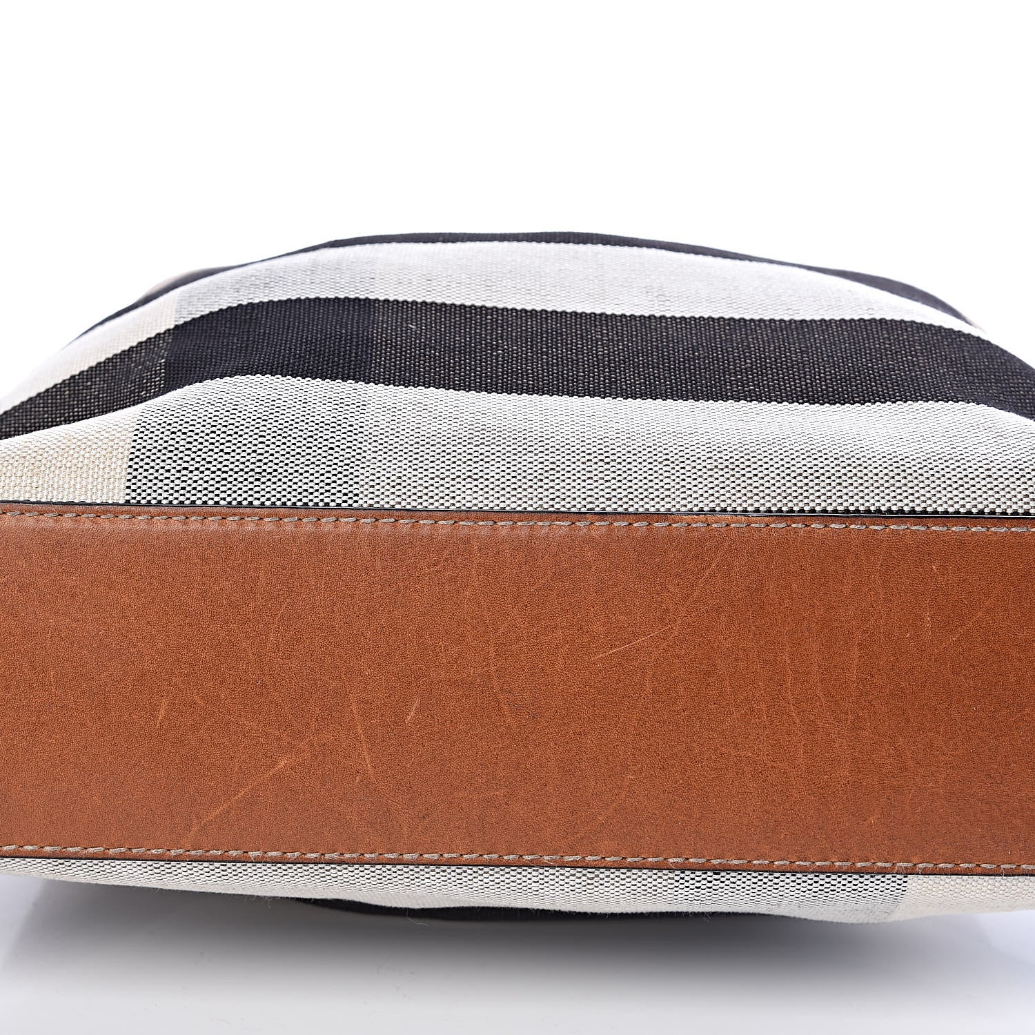 Burberry Canvas Mega Check Medium Ashby Hobo Saddle Brown 17 of 21