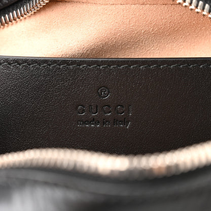 Gucci Calfskin Matelasse Aria Small GG Marmont Chain Shoulder Bag Black 6 of 9