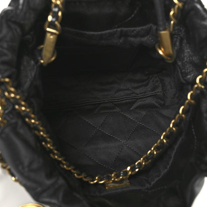 Chanel Shiny Calfskin Quilted Mini Chanel 22 Black 5 of 10