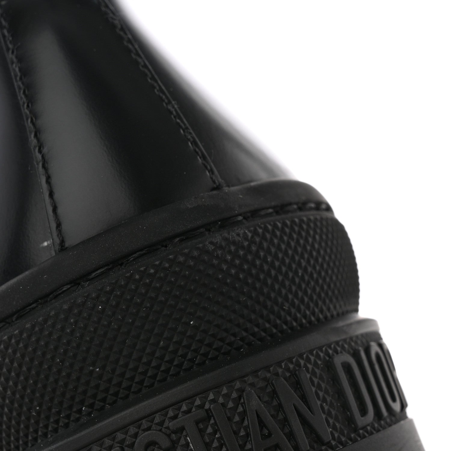 Christian Dior Brushed Calfskin Rubber Dioriron Derby Flat Shoes 41 Black 14 of 23