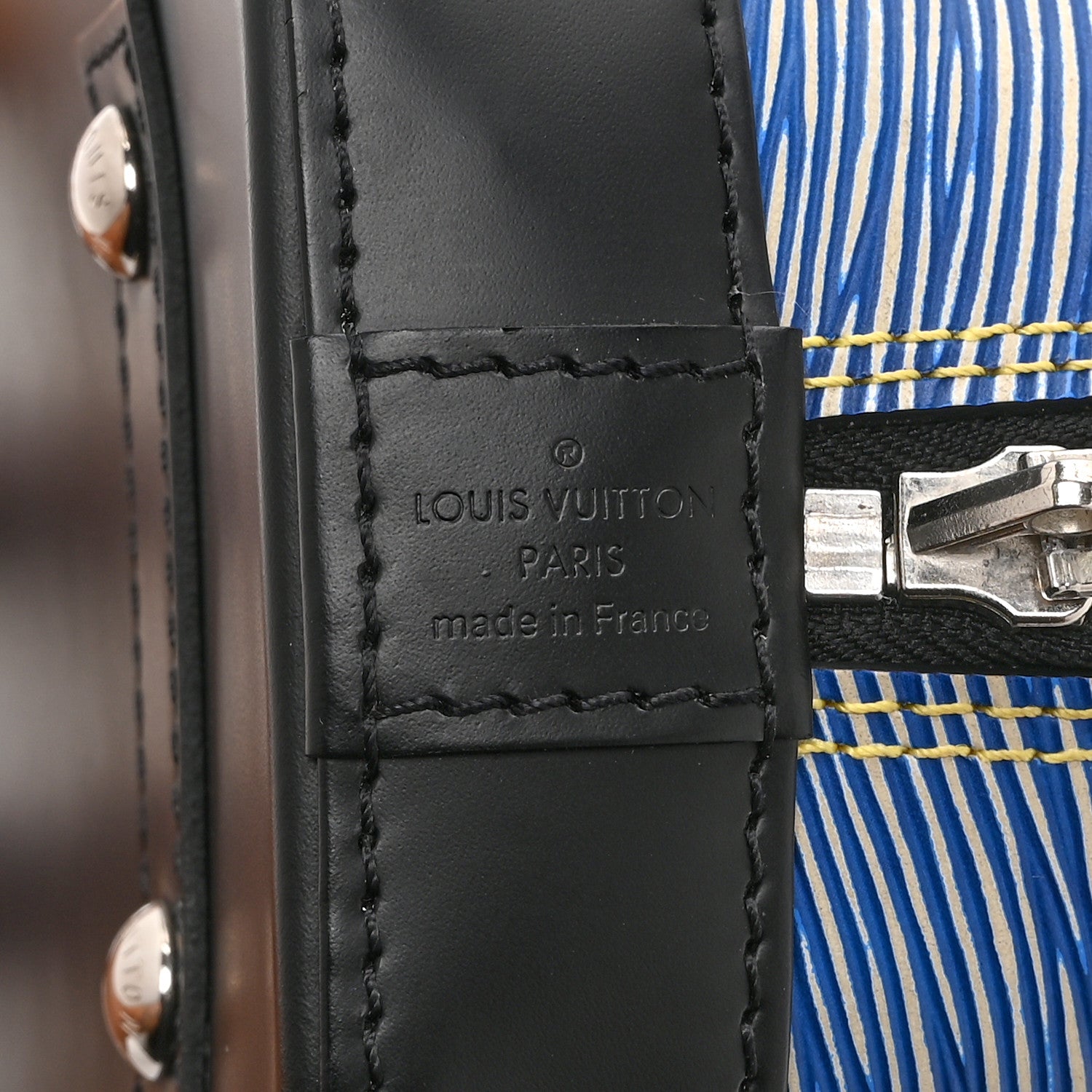 Louis Vuitton Epi Alma BB Denim Light 6 of 9