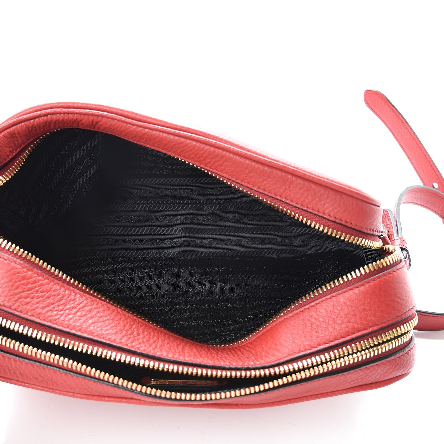 Prada Vitello Phenix Camera Bag Rosso 5 of 11