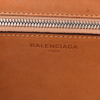 Balenciaga Straw Calfskin Bistrot Panier Small Tote Natural 6 of 11