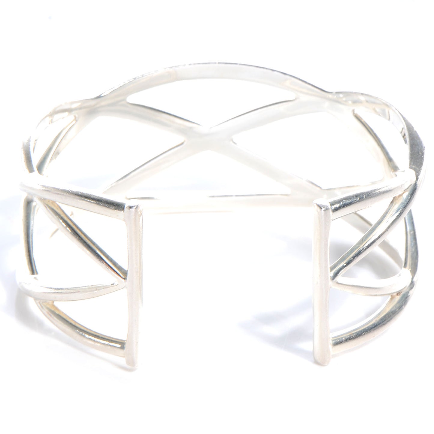 Sterling Silver Celtic Open Knot Cuff Bracelet