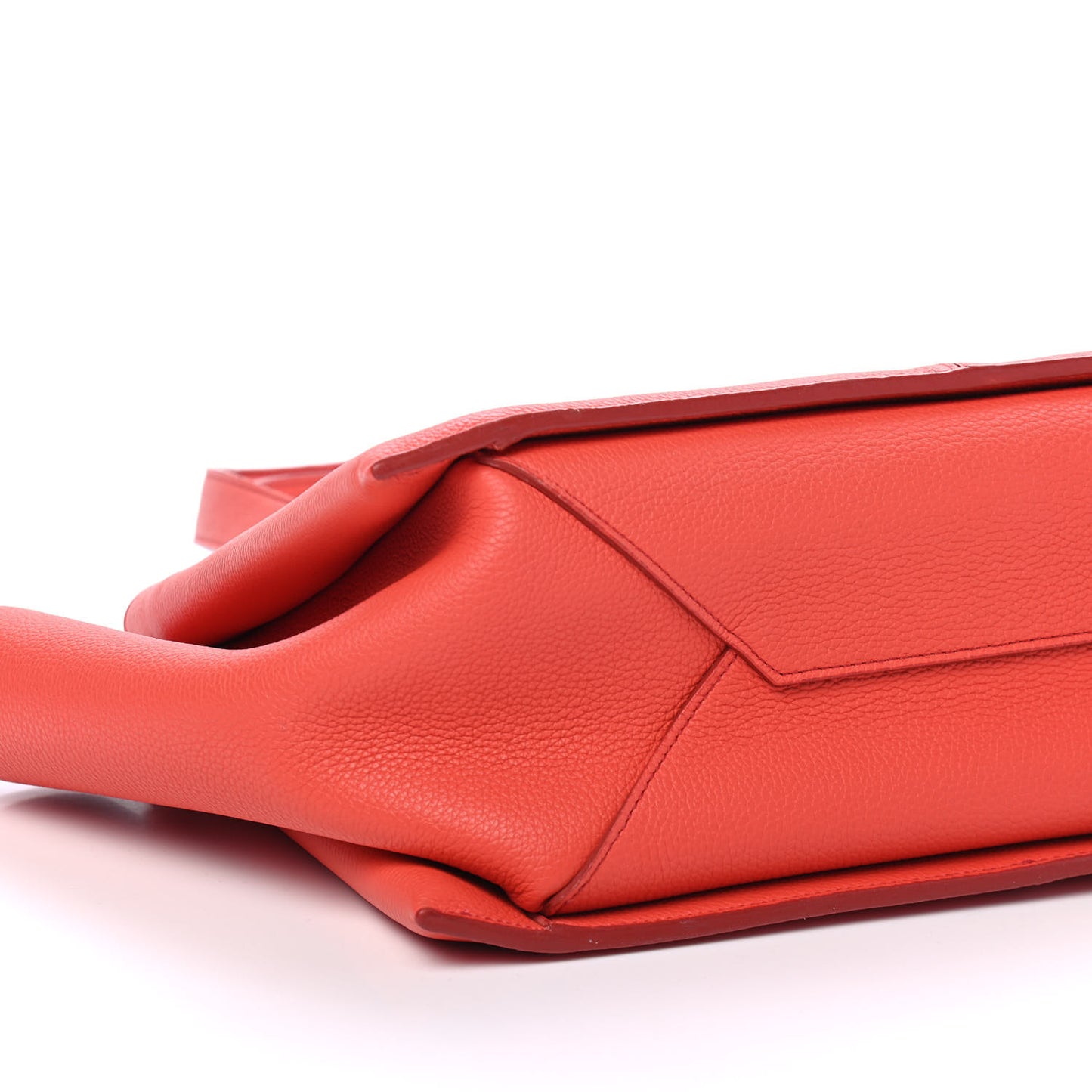 Baby Grained Calfskin Small Tri-Fold Bag Orange