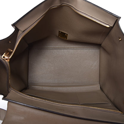 Celine Calfskin Suede Whipsnake Medium Trapeze Black Dune 5 of 29