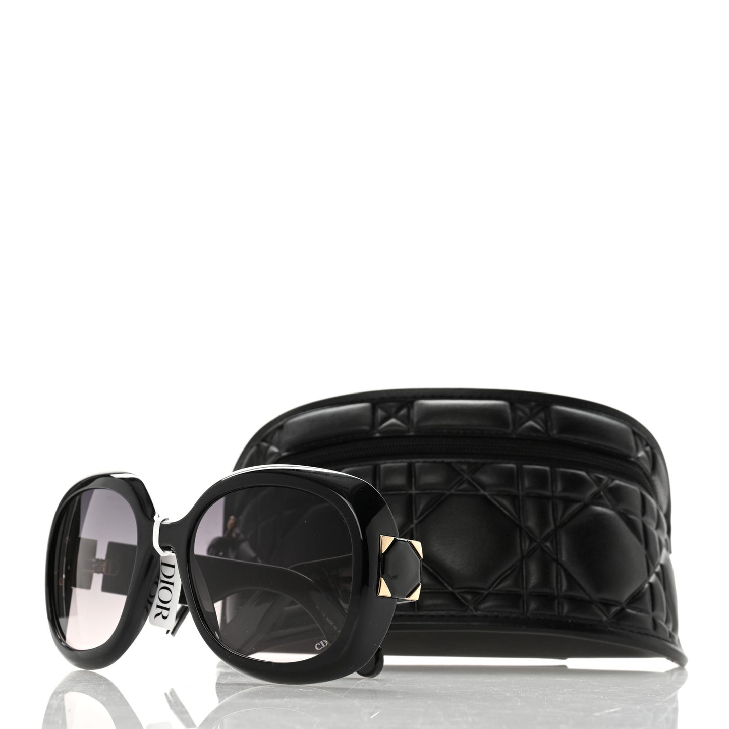 Acetate Cannage Lady 95.22 Sunglasses Black