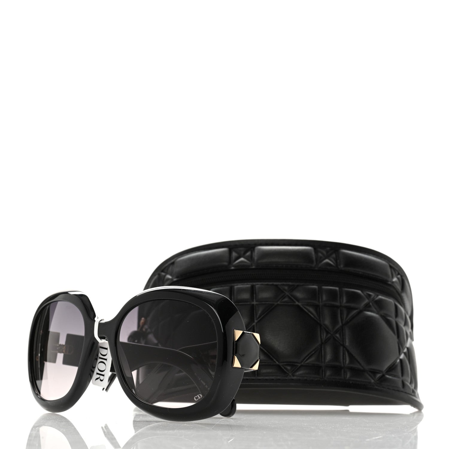 Christian Dior Acetate Cannage Lady 95.22 Sunglasses Black 10 of 10