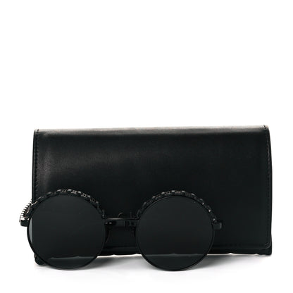 Chanel Metal Calfskin Round Chain Sunglasses 4265-Q Black 8 of 8