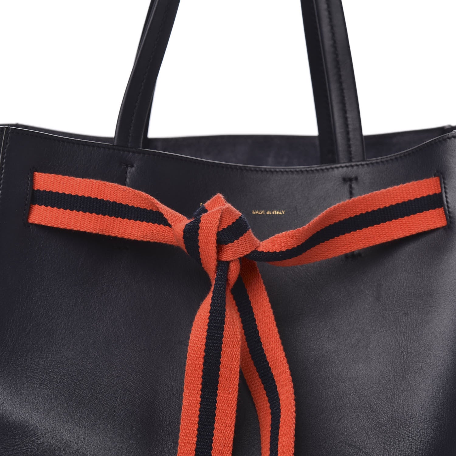 Celine Calfskin Large Belt Cabas Phantom Navy Blue 10 of 10