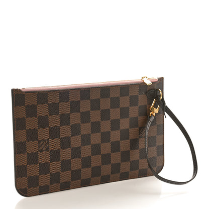 Louis Vuitton Damier Ebene Neverfull MM GM Pochette Rose Ballerine 3 of 10
