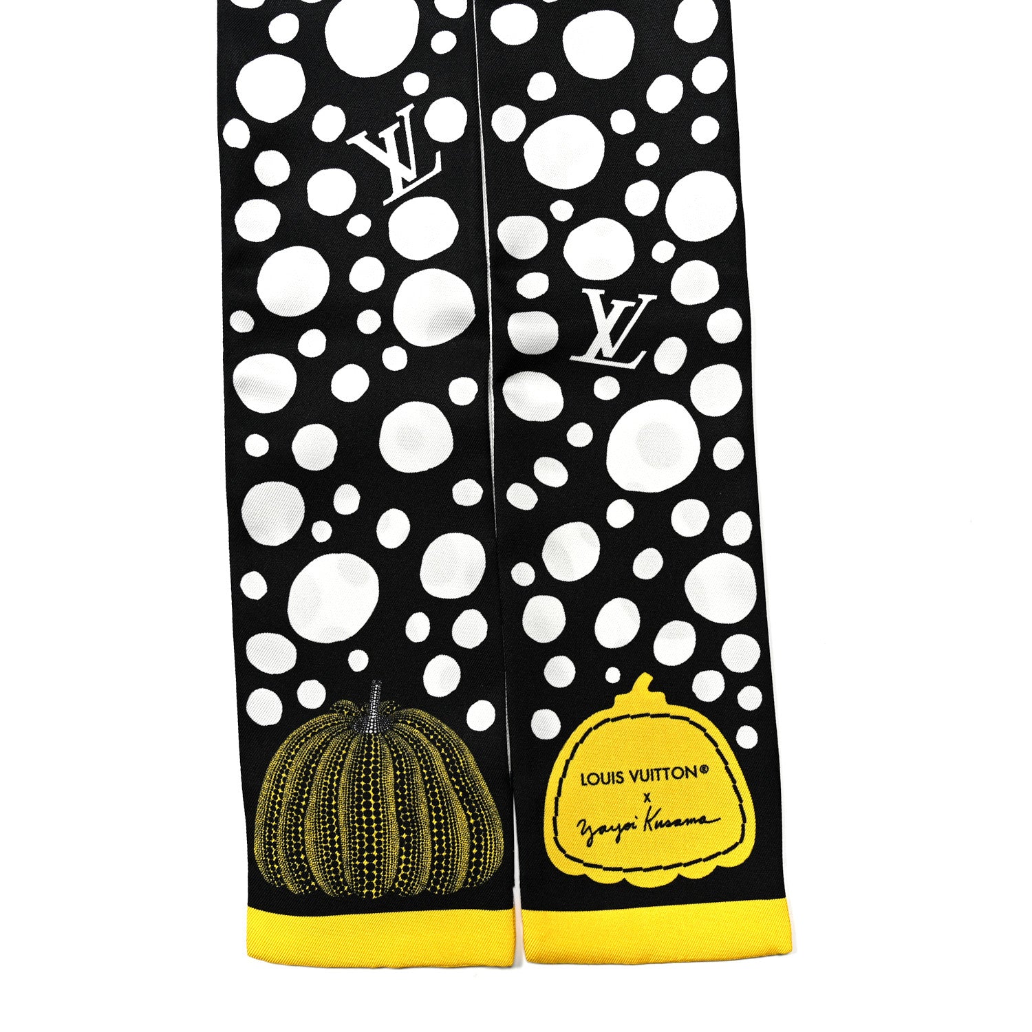 Louis Vuitton LV x YK Infinity Dots Bandeau Black Yellow White 2 of 3