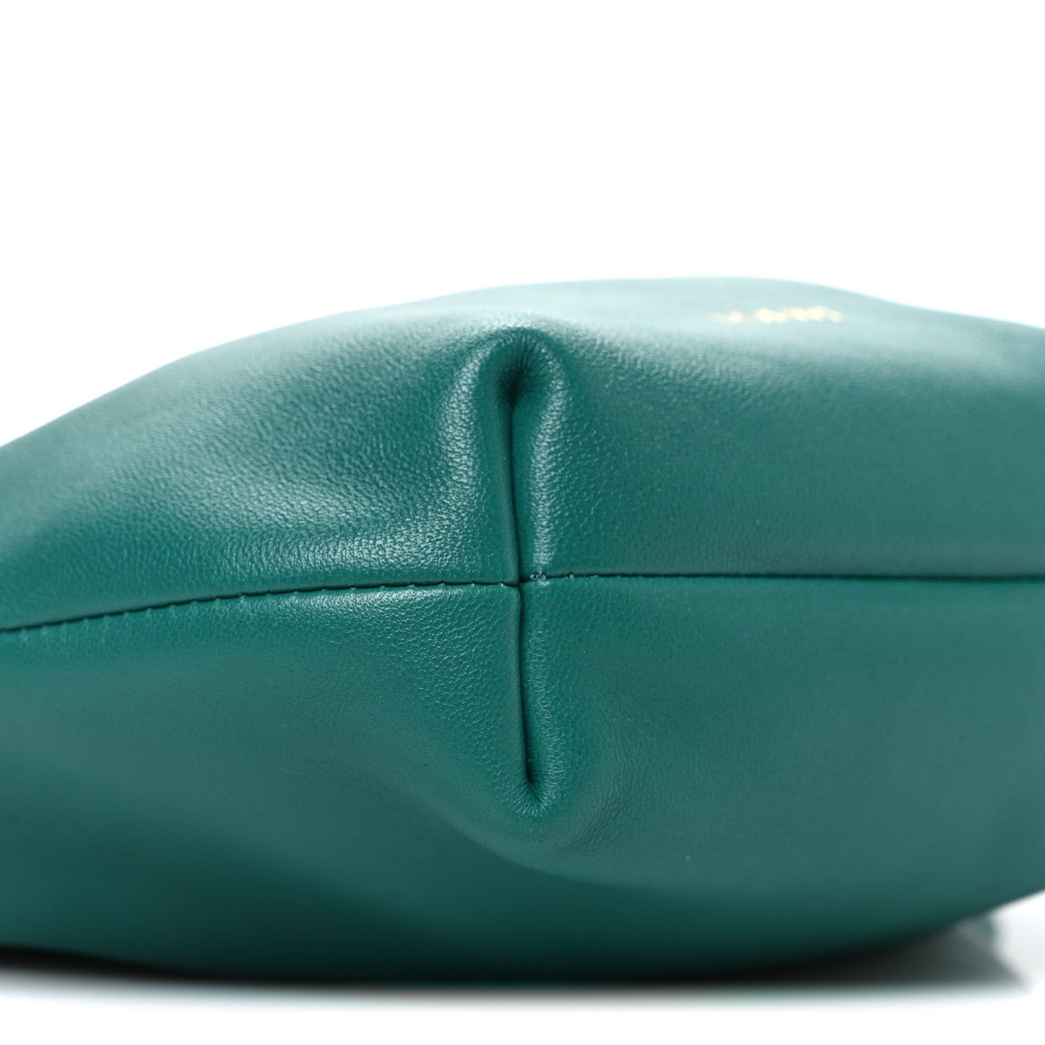 Loewe Mellow Nappa Lambskin Jade Mini Flamenco Knot Clutch Emerald Green 9 of 10