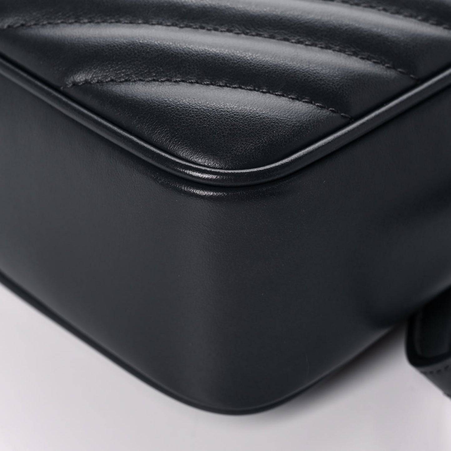 Calfskin Matelasse Monogram Lou Camera Bag Dark Smog