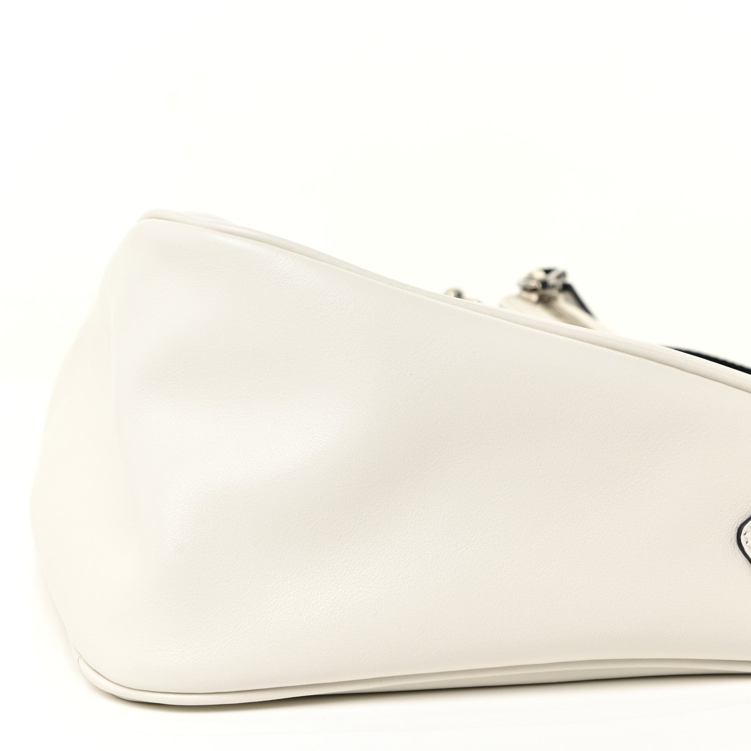 Prada Grace Lux Triangle Shoulder Bag White 9 of 11