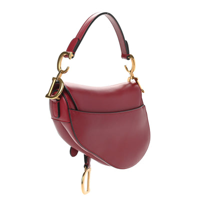 Christian Dior Calfskin Mini Saddle Bag Red 3 of 10