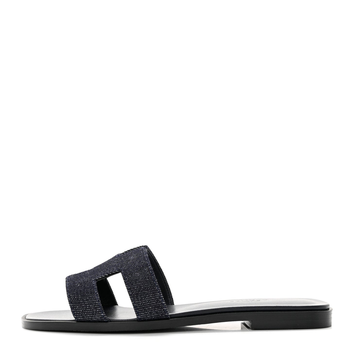 Denim Canvas Oran Sandals 36 Bleu Brut