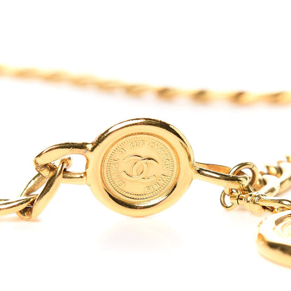 Chanel Metal Chain CC Medallion Belt Gold 6 of 6