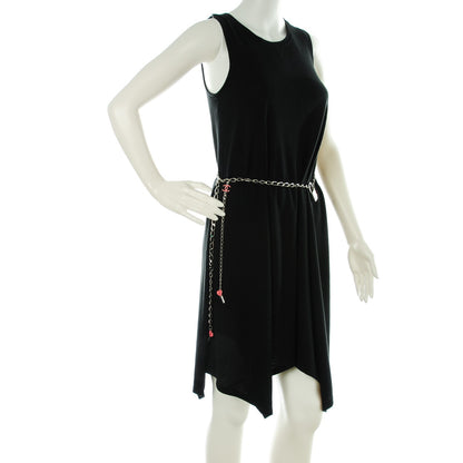 Chanel Enamel CC Padlock Chain Lock Charm Belt Pink Silver 2 of 5