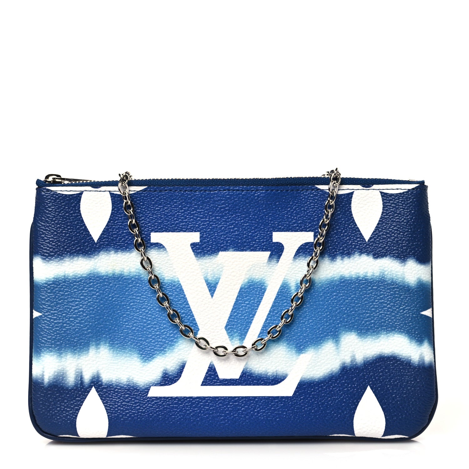 Louis Vuitton Monogram Giant Escale Double Zip Pochette Blue 1 of 11