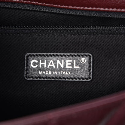 Chanel Goatskin Quilted Large City Rock Flap Burgundy 6 of 7