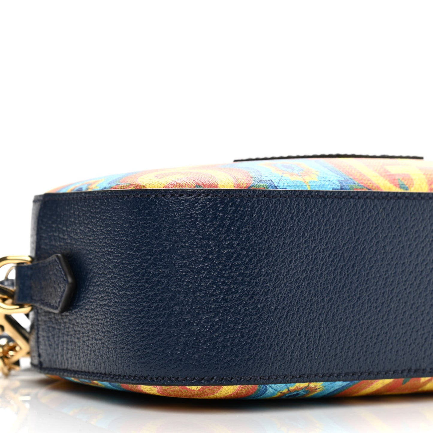 GG Supreme Kaleidoscope Calfskin Script Logo Gucci 100 Camera Bag Blue Orange Multicolor Blue Agata