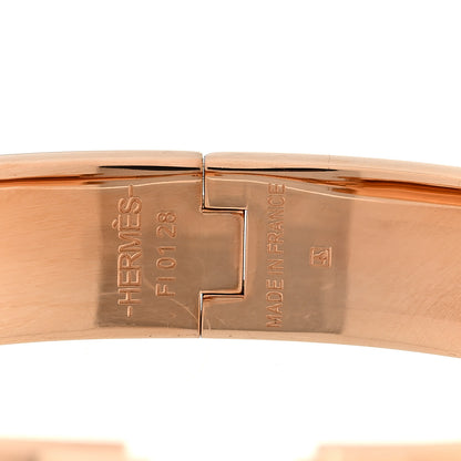 Hermes Enamel Narrow Clic Clac H Bracelet GM Beige Nacre 4 of 4