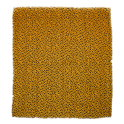 Louis Vuitton Silk Wool Kusama Dots Scarf Black Yellow 1 of 3