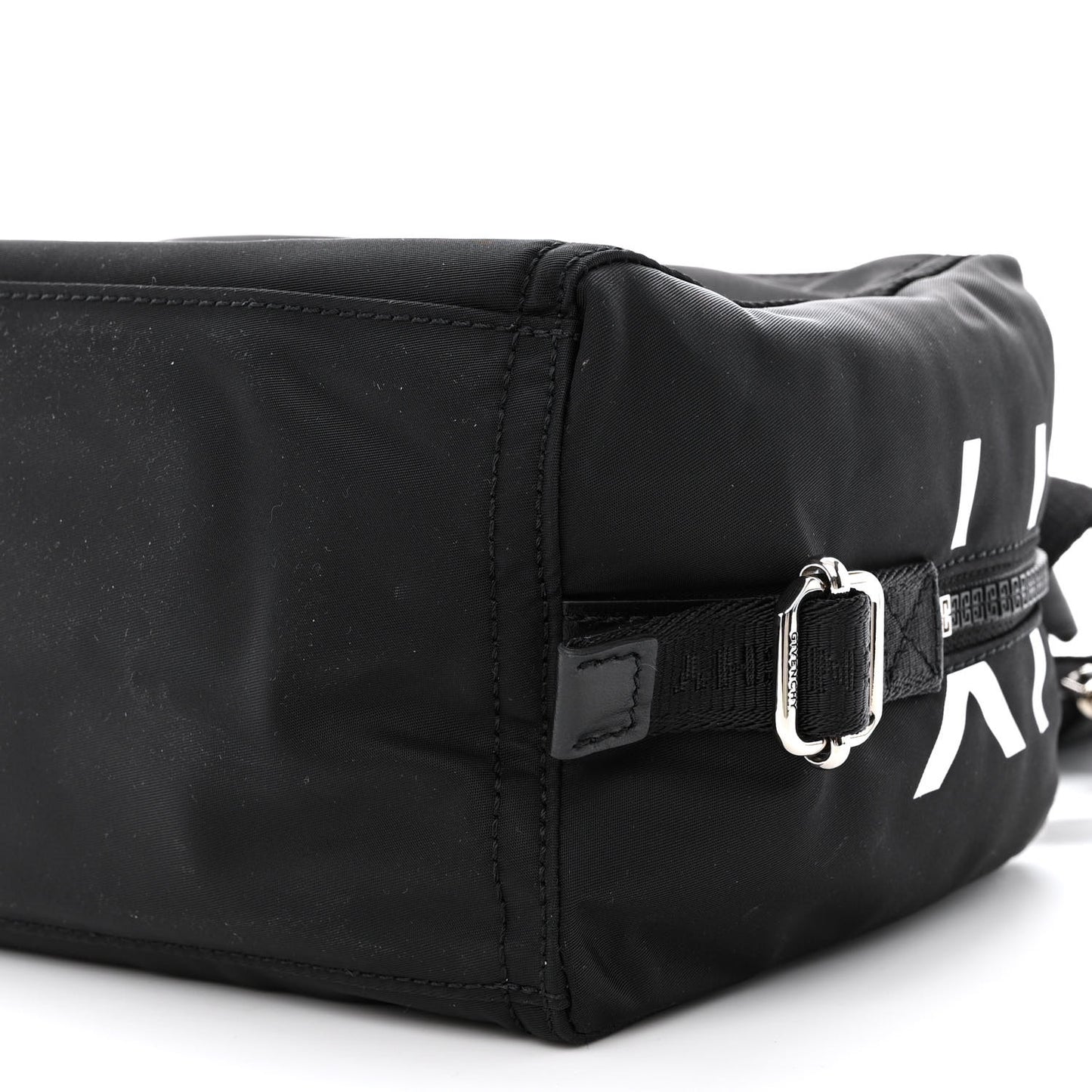 Nylon Small Pandora Mens Crossbody Black White