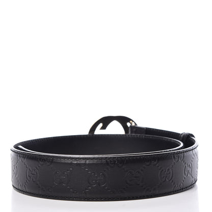 Gucci Guccissima Interlocking G 40mm Belt 85 34 Black 3 of 6