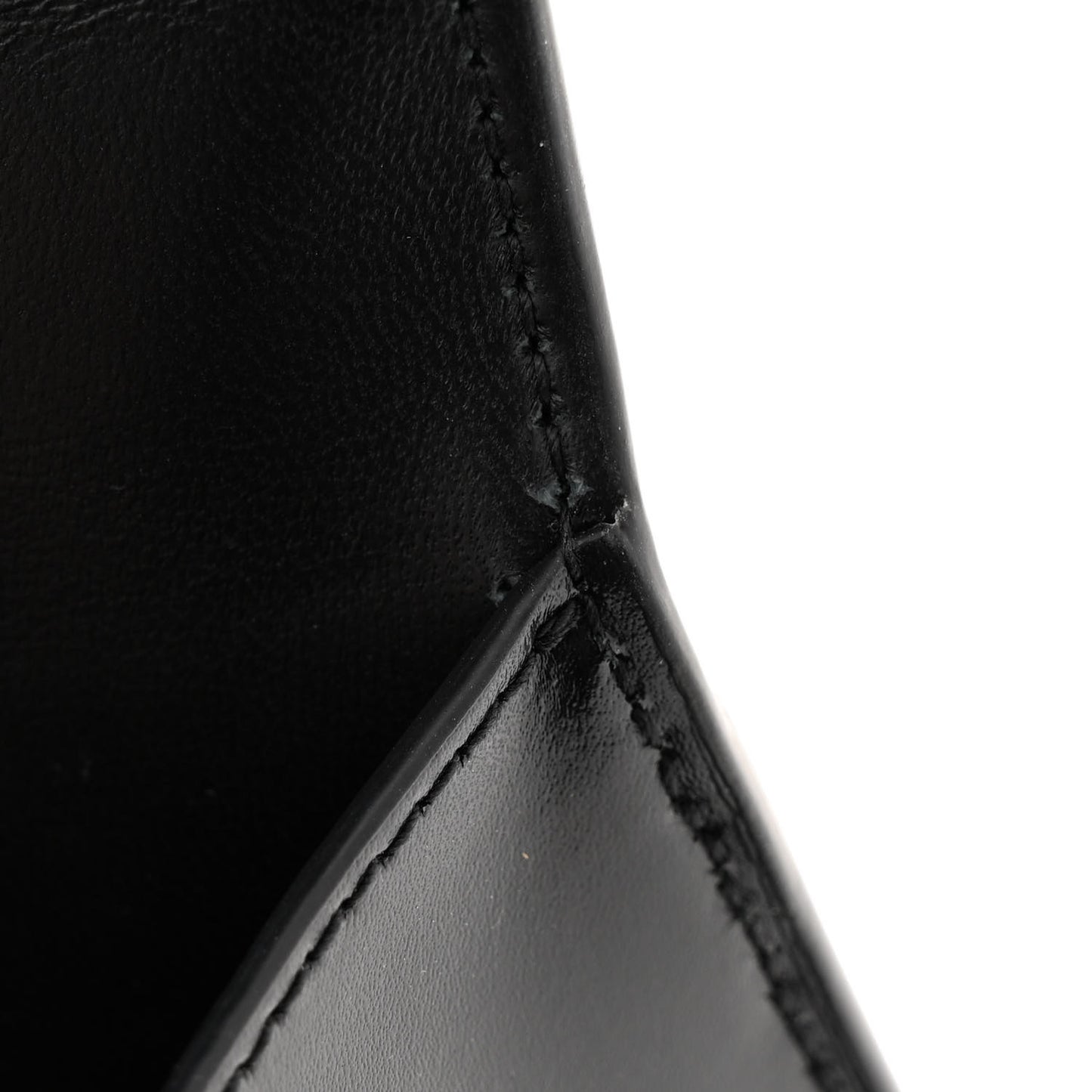 Shiny Box Calfskin Hourglass Top Handle Bag XS Black