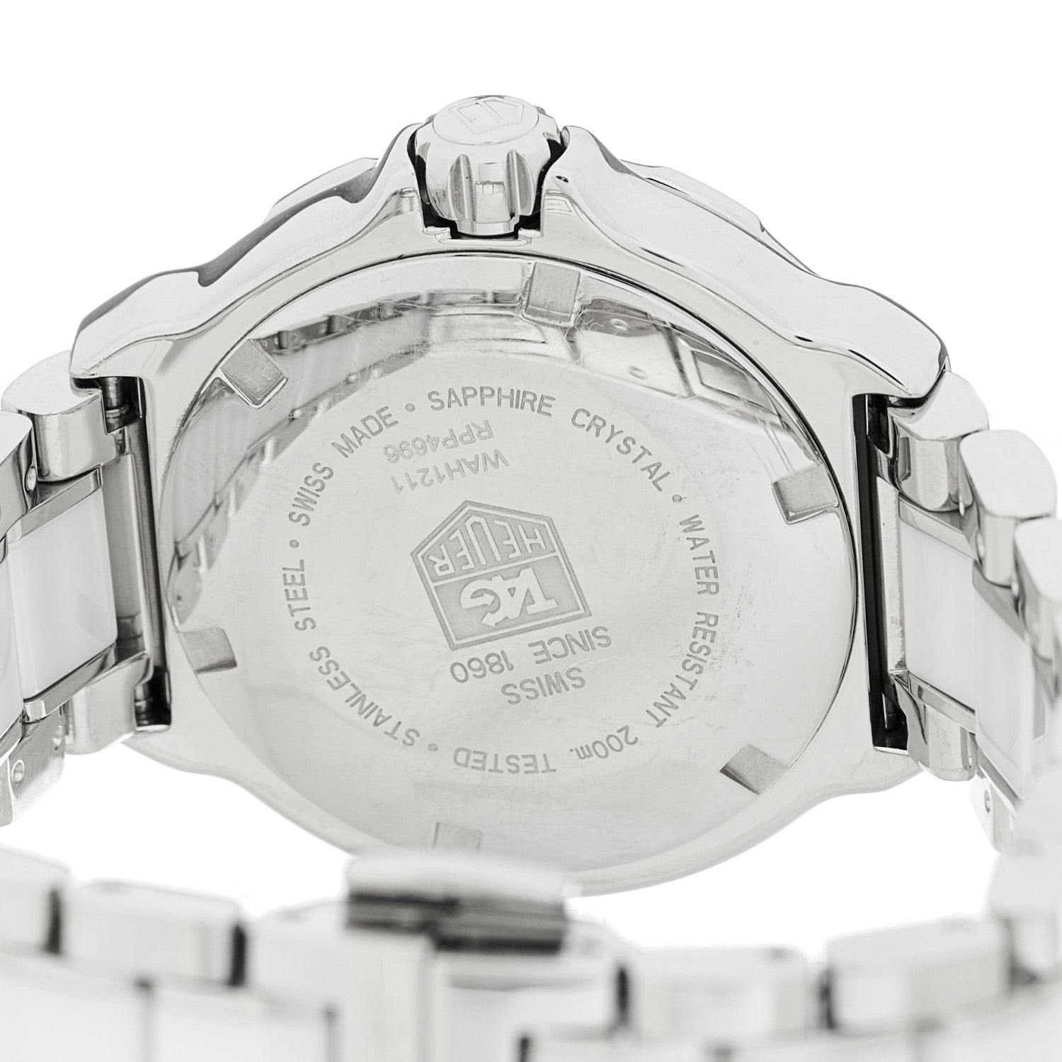 Tag Heuer Stainless Steel Ceramic 34mm Formula 1 Lady Quartz Watch White WAH1211 4 of 4