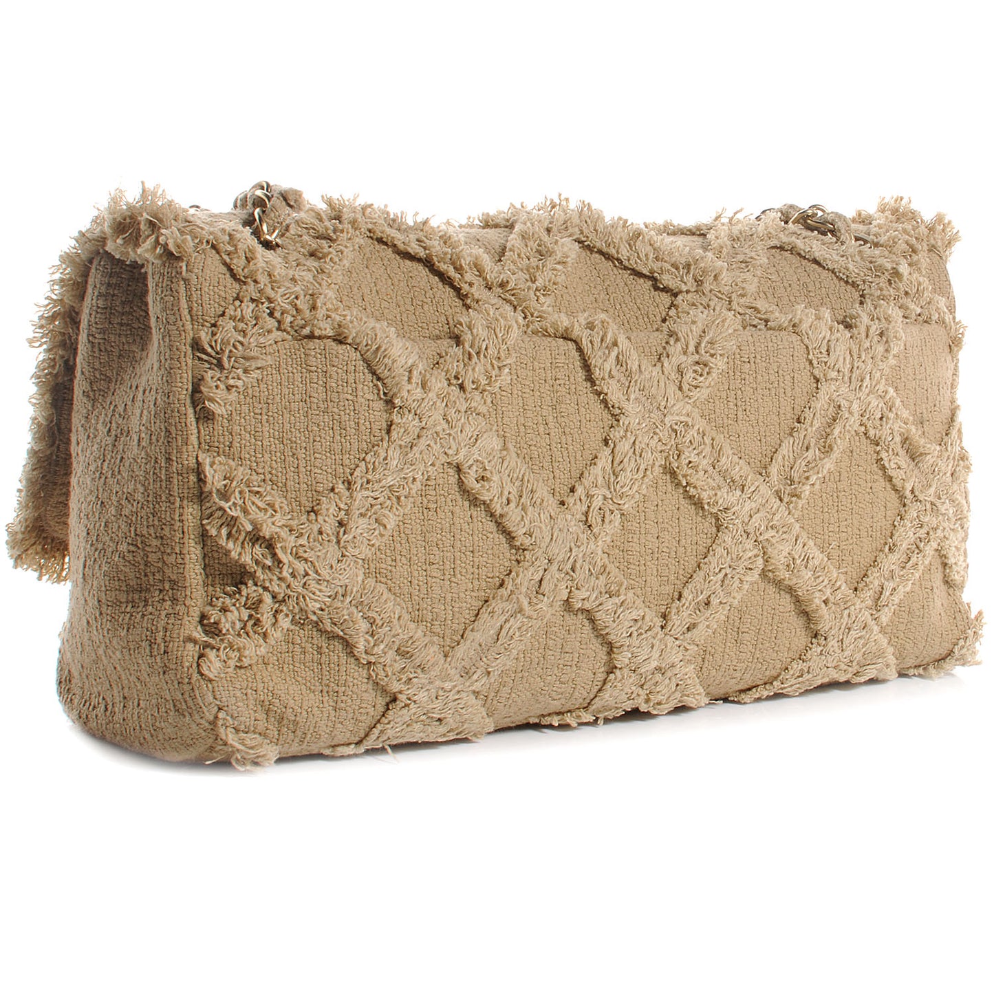 Tweed Nature Flap Dark Beige