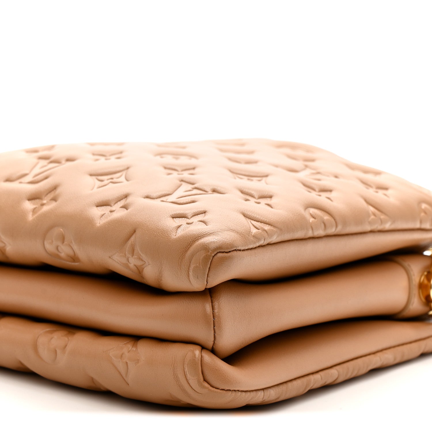 Louis Vuitton Lambskin Embossed Monogram Coussin PM Camel 11 of 11