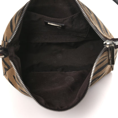 Fendi Canvas Tiger Print Pochette Brown 5 of 8