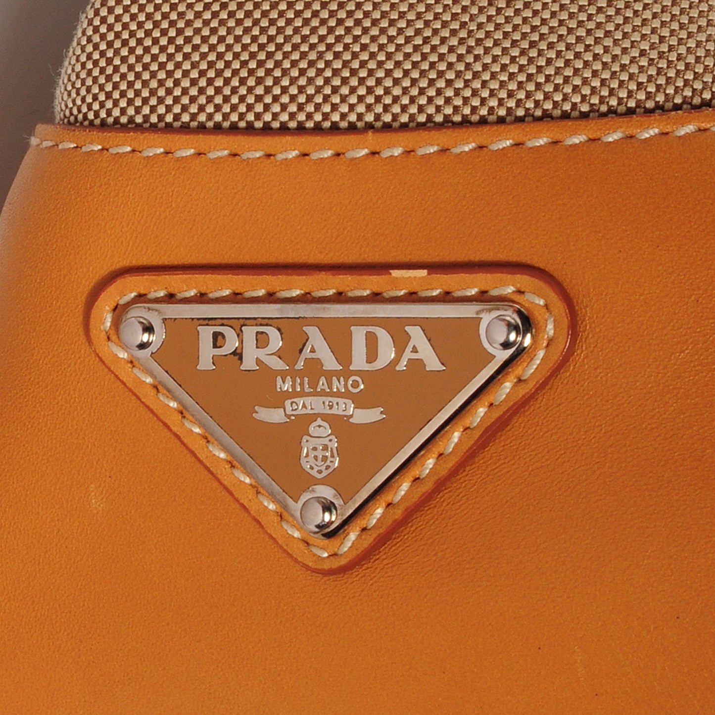 Jacquard Logo Frame Shoulder Bag Corda Cuoio