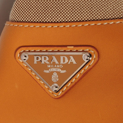 Prada Jacquard Logo Frame Shoulder Bag Corda Cuoio 5 of 10