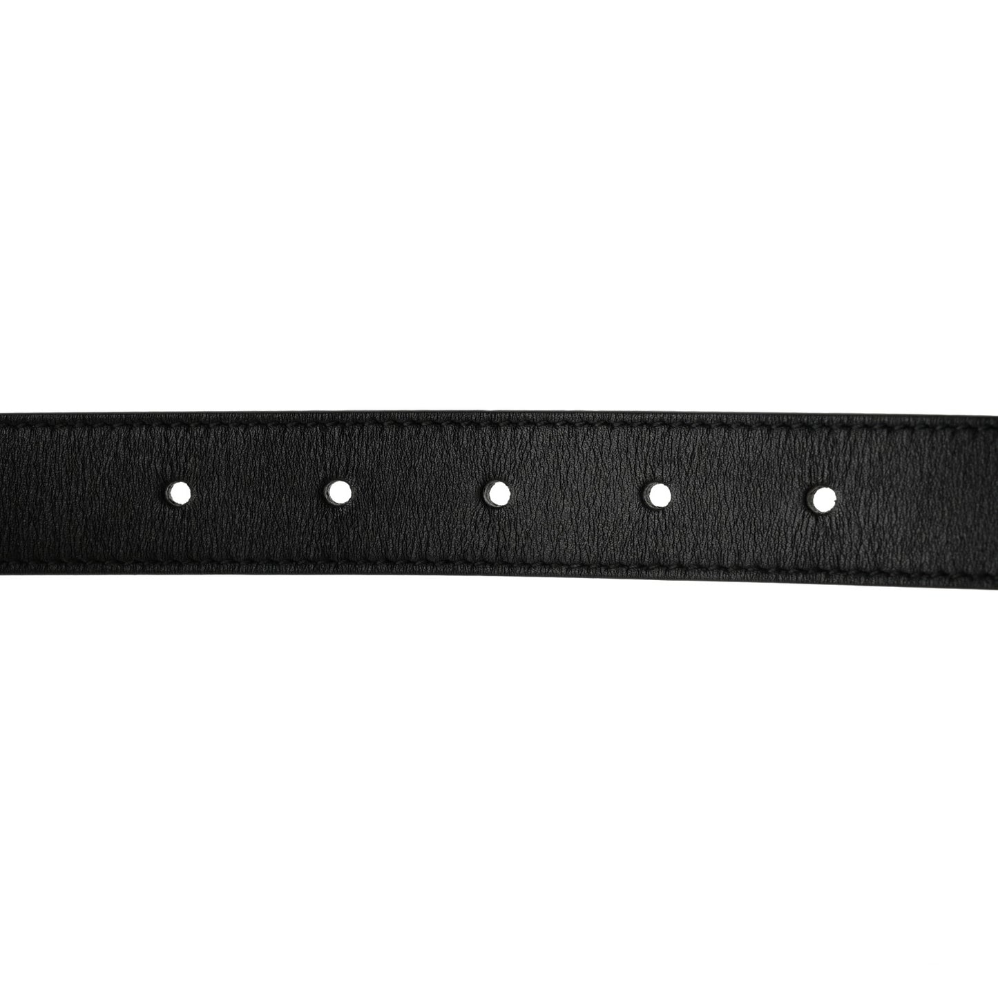 Moon Calfskin Torchon Double G 25mm Belt 85 34 Black