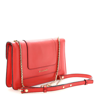 Bulgari Calfskin Serpenti Forever Crossbody Bag Red 3 of 9