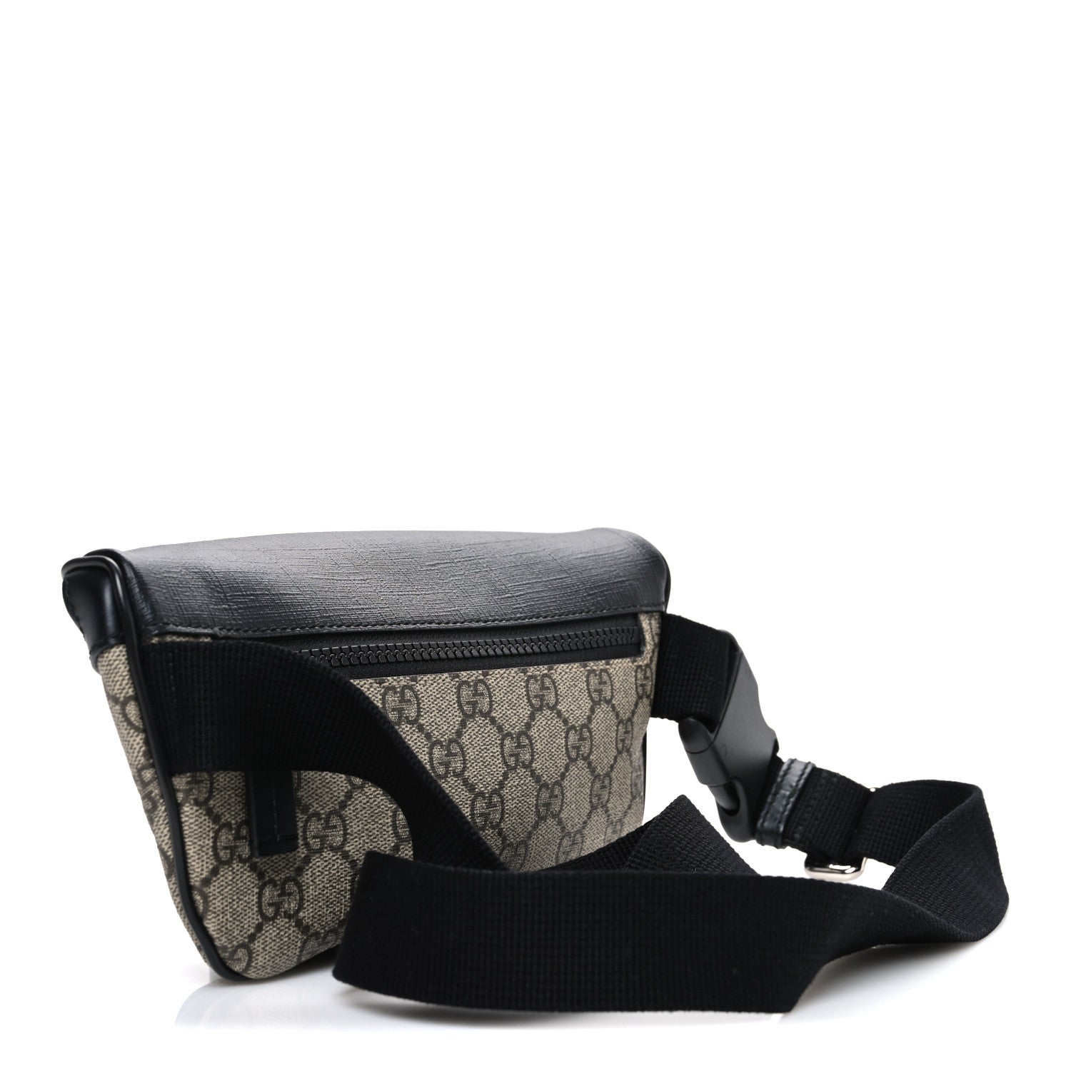 Gucci GG Supreme Monogram Belt Bag Black 2 of 9